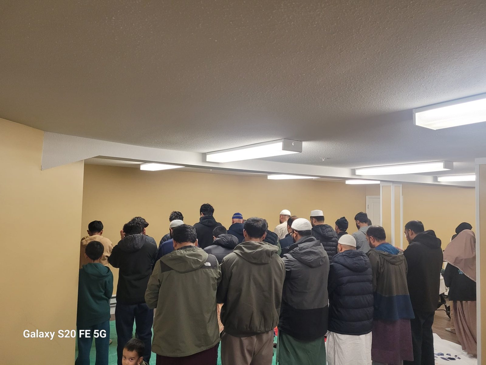 Community members gathered for iftar